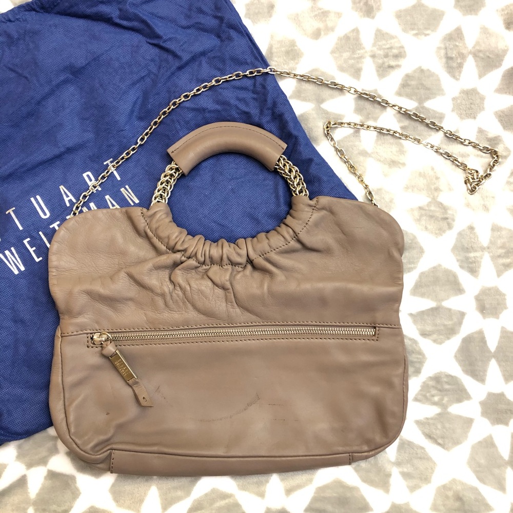 Stuart Weitzman Clutch W/ Removable Handle - image 2